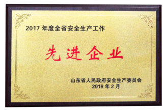 總公司連續(xù)榮膺“山東省安全生產(chǎn)工作先進企業(yè)”稱號